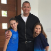 Alex Rodriguez avec ses filles Natasha (alias Tashi, 12 ans) et Ella (9 ans).