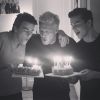 Benjamin Castaldi fête ses 47 ans avec ses enfants. Instagram, mars 2017.