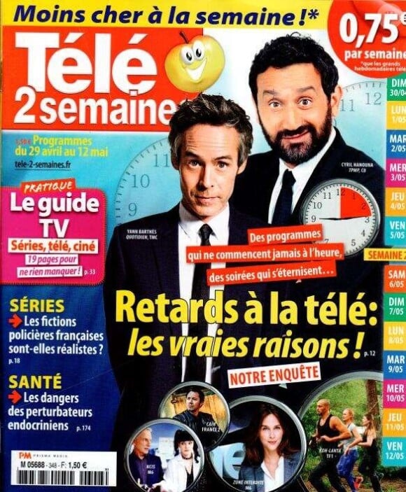 Magazine "Télé 2 semaines" en kiosques le 24 avril 2017.