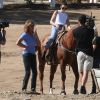 Exclusif - Caitlyn Jenner (Bruce Jenner) et sa fille Kendall Jenner sont allées faire de l'équitation sur le tournage de leur émission "Keeping Up with the Kardashians" à Santa Clarita, le 23 octobre 2016