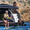 Exclusif - Melanie Brown (Mel B) et son mari Stephen Belafonte en vacances sur un yacht avec des amis à Ibiza le 3 juillet 2016.