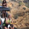 Exclusif - Melanie Brown (Mel B) et son mari Stephen Belafonte en vacances sur un yacht avec des amis à Ibiza le 3 juillet 2016.