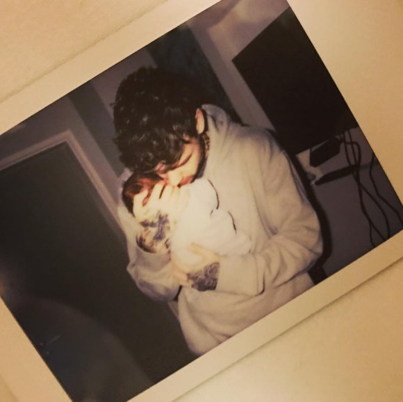 Liam Payne et son fils - Photo publiée par Cheryl Cole sur Instagram au mois de mars 2017