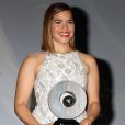 America Ferrera reçoit le prix "Television Chairman's Award" lors de la convention nationale de l'association des sociétés de diffusion à Las Vegas. Le 24 avril 2017 © CPA / Bestimage
