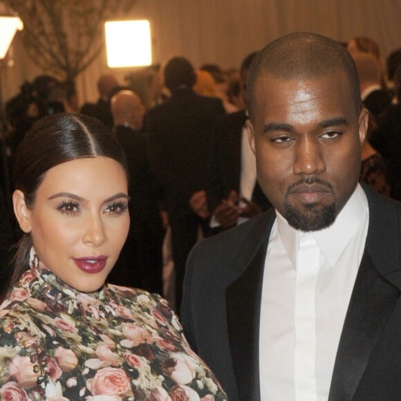 Kim Kardashian, Kanye West à la Soiree "'Punk: Chaos to Couture' Costume Institute Benefit Met Gala" a New York le 6 mai 2013.