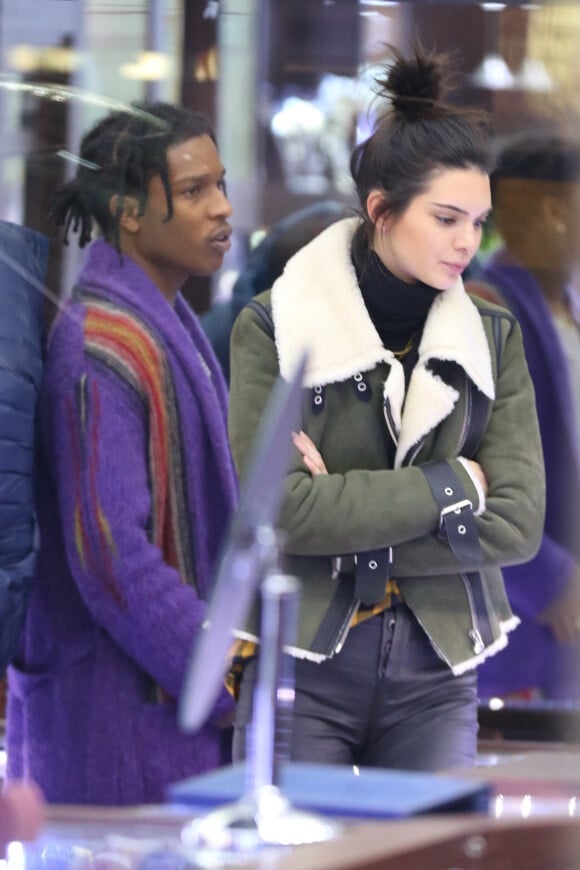 Kendall Jenner and $AP Rocky font du shopping à New York le 17 janvier 2017.