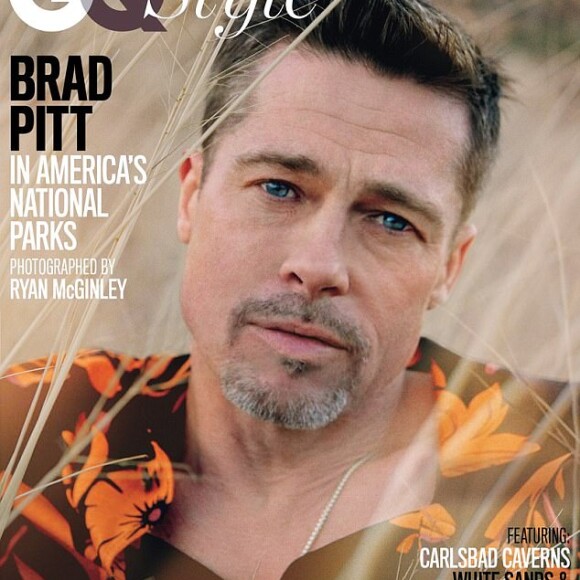 Brad Pitt en couverture du numéro d'été 2017 de GQ. Il a été photographié par Ryan McGinley.