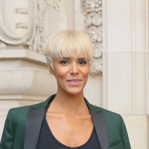 Semi-Exclusif - Shy'm avec une nouvelle de coupe de cheveux - People sortant du défilé de mode "Léonard", collection prêt-à-porter Printemps-Eté 2017 à Paris, le 3 octobre 2016. © CVS/Veeren/Bestimage