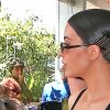 Kim Kardashian et ses soeurs Khloe Kardashian et Kourtney Kardashian sont allées déjeuner au restaurant Fabrocinis restaurant à Beverly Glen à Los Angeles, le 7 avril 2017.