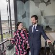  La princesse Sofia, enceinte et vêtue d'une robe &amp; other stories, et le prince Carl Philip de Suède prenaient part le 7 mai 2017 au premier jour du 1er Forum mondial anti-harcèlement (World Anti-Bullying Forum) au Mall of Scandinavia à Stockholm. 
