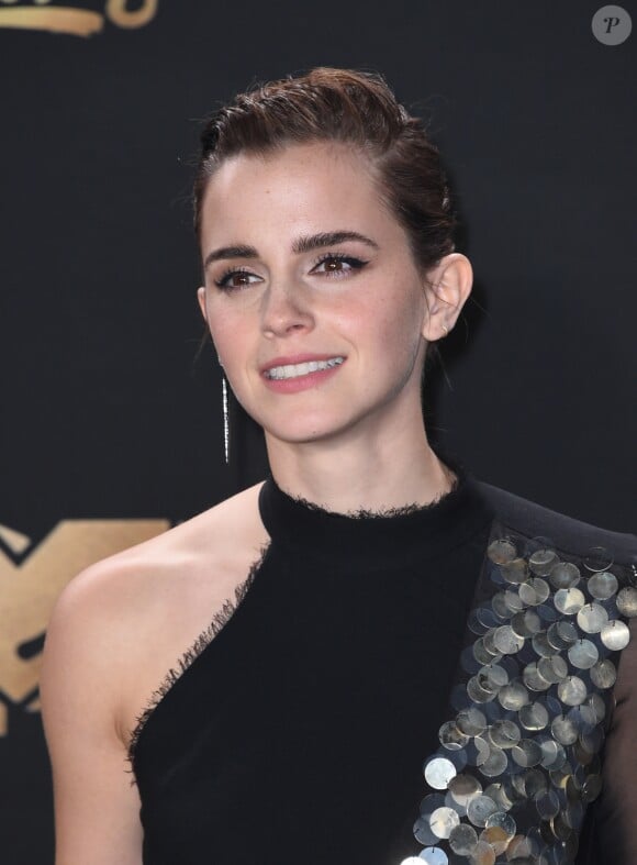 Emma Watson lors des ''2017 MTV Movie And TV Awards'' à Los Angeles, le 7 mai 2017.