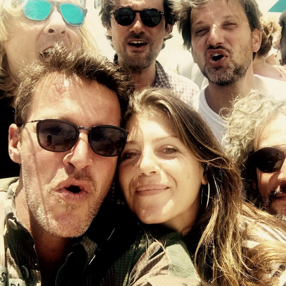 Benjamin Castaldi et sa compagne Aurore. Avril 2017.