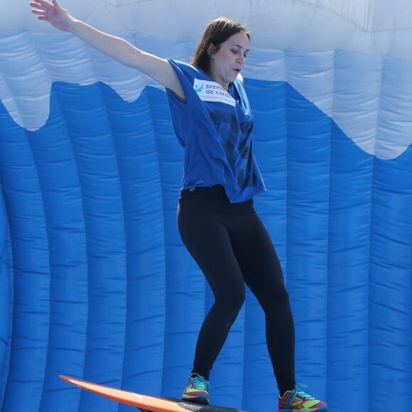 Nathalie Péchalat - Journée Evasion au Stade de France à Saint Denis pour soutenir la candidature olympique et paralympique 2024, le 10 mai 2017. © CVS/Bestimage