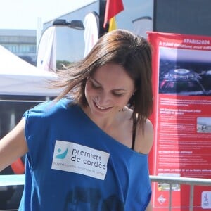 Nathalie Péchalat - Journée Evasion au Stade de France à Saint Denis pour soutenir la candidature olympique et paralympique 2024, le 10 mai 2017. © CVS/Bestimage