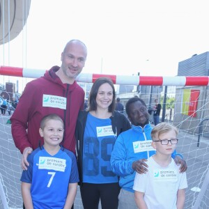 Thierry Omeyer, Nathalie Péchalat - Journée Evasion au Stade de France à Saint Denis pour soutenir la candidature olympique et paralympique 2024, le 10 mai 2017. © CVS/Bestimage10/05/2017 - Paris