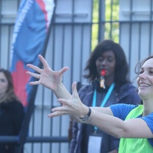 Nathalie Péchalat - Journée Evasion au Stade de France à Saint Denis pour soutenir la candidature olympique et paralympique 2024, le 10 mai 2017. © CVS/Bestimage