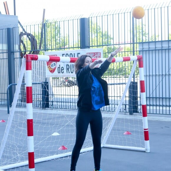 Nathalie Péchalat - Journée Evasion au Stade de France à Saint Denis pour soutenir la candidature olympique et paralympique 2024, le 10 mai 2017. © CVS/Bestimage