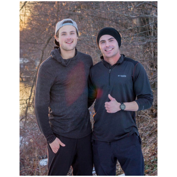 Zac Efron et son frère Dylan - Photo publiée au mois de mars 2017