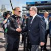 Richard Borfiga et le prince Albert II de Monaco - Grand Prix de Formule E à Monaco le 13 mai 2017. © Michael Alesi / Bestimage
