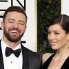 Jessica Biel et son mari Justin Timberlake - 74e cérémonie annuelle des Golden Globe Awards à Beverly Hills. Le 8 janvier 2017