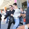 Bella Hadid arrive à l'aéroport de Nice dans le cadre du 70e Festival International du Film de Cannes, le 16 mai 2017.