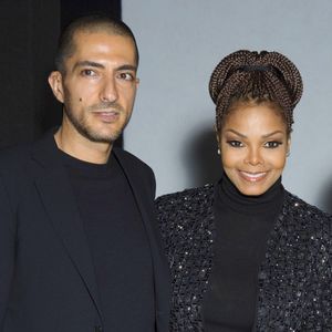Janet Jackson et son mari Wissam Al Mana - People au defile Giorgio Armani prêt-à-porter Automne-Hiver 2013/2014 pendant la fashion week de Milan, le 25 fevrier 2013.
