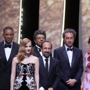 Monica Bellucci, Pedro Almodovar, Lily-Rose Depp, Will Smith, Jessica Chastain (bijoux Piaget), Asghar Farhadi, Gabriel Yared, Paolo Sorrentino, Maren Ade, Fan Bingbing - Cérémonie d'ouverture du 70ème Festival International du Film de Cannes. Le 17 mai 2017 © Borde-Jacovides-Moreau / Bestimage  Opening ceremony of the 70th Cannes International Film festival. On may 17th 201717/05/2017 - Cannes