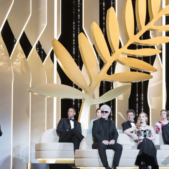 Alex Lutz, Will Smith, Fan Bingbing, Gabriel Yared, Maren Ade, Park Chan-wook, Pedro Almodovar, Jessica Chastain,Paolo Sorrentino et Agnès Jaoui (robe Julien Fournié) - Cérémonie d'ouverture du 70ème Festival International du Film de Cannes. Le 17 mai 2017 © Borde-Jacovides-Moreau / Bestimage  Opening ceremony of the 70th Cannes International Film festival. On may 17th 201717/05/2017 - Cannes