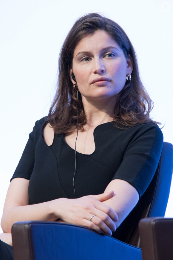 Exclusif - Laetitia Casta, ambassadrice de l'UNICEF France - conférence "Protégeons les enfants de la guerre" au centre de conférence ministériel de Convention à Paris le 21 février 2017. © Pierre Perusseau / Bestimage