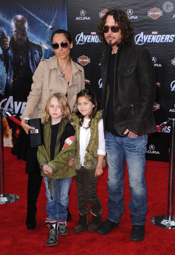 Chris Cornell - Avant-première du film "The Avengers" à Hollywood, le 11 avril 2012.