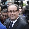 Francois Hollande au QG du parti socialiste rue de Solférino à Paris après la passation de pouvoir le 14 mai 2017. © Marc Ausset-Lacroix / Bestimage