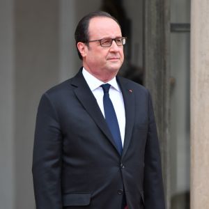 François Hollande lors de la passation de pouvoir au palais de l'Elysée à Paris le 14 mai 2017. © Lionel Urman / Bestimage