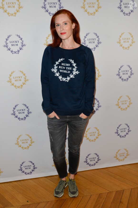 Exclusif - Audrey Fleurot au cocktail organisé pour le lancement de "Lucky Mum", un Concept "Kids & Pets & Family Friendly" qui s'articule autour de sweats et t-shirts à messages destinés aux mamans et à la famille. Paris, le 10 mai 2017. © Olivier Borde-Guirec Coadic/Bestimage