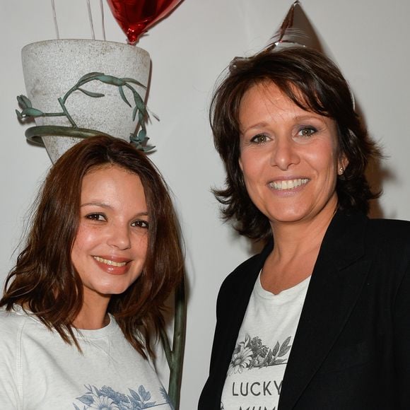 Exclusif - Séverine Ferrer et Carole Rousseau au cocktail organisé pour le lancement de "Lucky Mum", un Concept "Kids & Pets & Family Friendly" qui s'articule autour de sweats et t-shirts à messages destinés aux mamans et à la famille. Paris, le 10 mai 2017. © Olivier Borde-Guirec Coadic/Bestimage