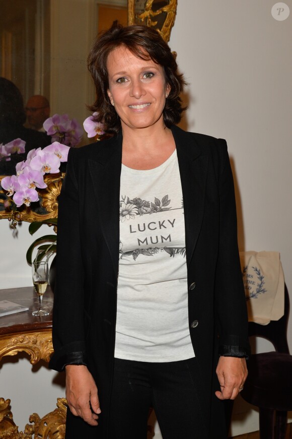 Exclusif - Carole Rousseau au cocktail organisé pour le lancement de "Lucky Mum", un Concept "Kids & Pets & Family Friendly" qui s'articule autour de sweats et t-shirts à messages destinés aux mamans et à la famille. Paris, le 10 mai 2017. © Olivier Borde-Guirec Coadic/Bestimage