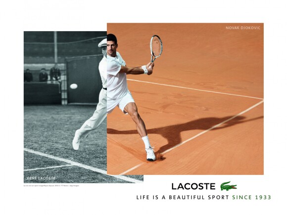 Novak Djokovic est le nouvel ambassadeur de Lacoste.