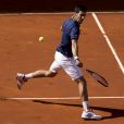 Rafael Nadal écrase Novak Djokovic (6-2, 6-4) en demi-finale du tournoi de l'open de tennis de Madrid le 13 mai 2017.