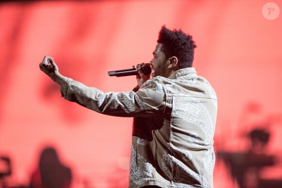 The Weeknd en concert à l'AccorHotels Arena de Paris le 28 février 2017. © Cyril Moreau/Bestimage