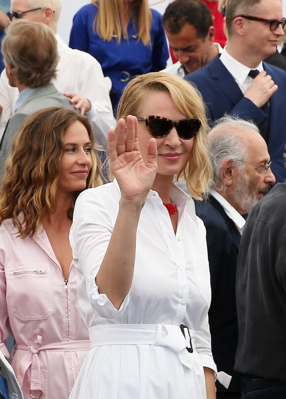Uma Thurman (Présidente du jury Un Certain Regard en 2017) au photocall anniversaire du 70e Festival International du Film de Cannes, France, le 23 mai 2017. © Borde-Jacovides-Moreau/Bestimage