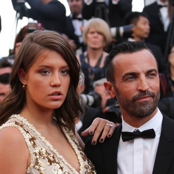 Adèle Exarchopoulos (en Louis Vuitton) et Nicolas Ghesquière - Montée des marches de la Soirée 70ème Anniversaire lors du 70ème Festival International du Film de Cannes. Le 23 mai 2017. © Borde-Jacovides-Moreau/Bestimage