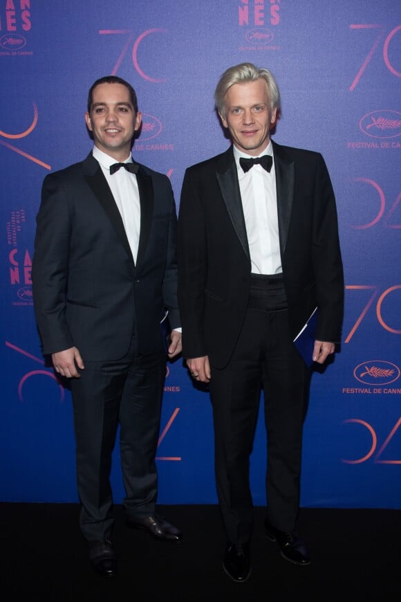 Bruno Sanches et Alex Lutz - Photocall du dîner des 70 ans du Festival International du Film de Cannes. Le 23 mai 2017. © Borde-Jacovides-Moreau / Bestimage