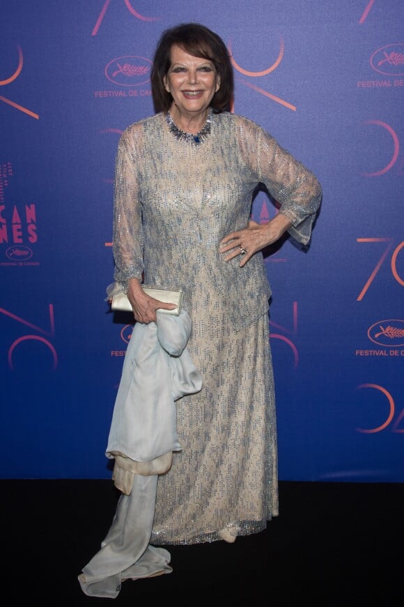 Claudia Cardinale - Photocall du dîner des 70 ans du Festival International du Film de Cannes. Le 23 mai 2017. © Borde-Jacovides-Moreau / Bestimage