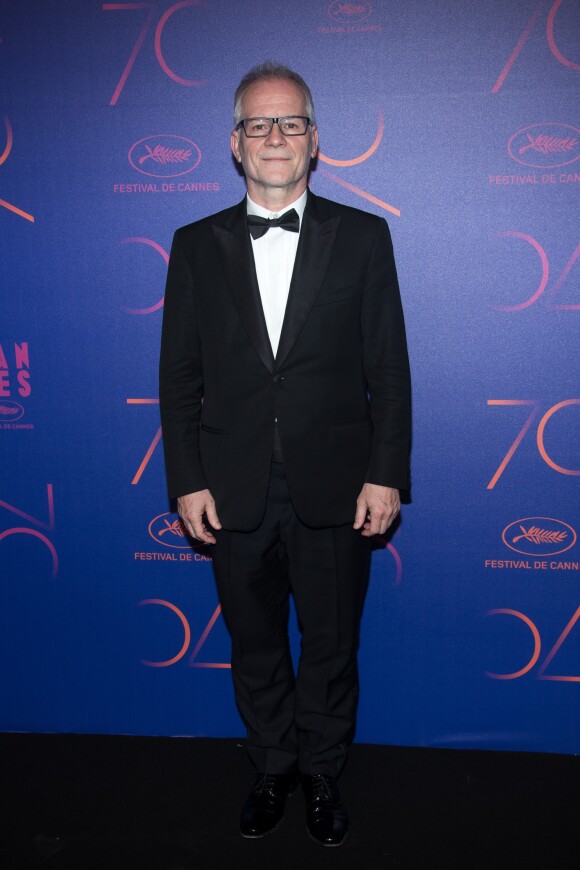 Thierry Frémaux - Photocall du dîner des 70 ans du Festival International du Film de Cannes. Le 23 mai 2017. © Borde-Jacovides-Moreau / Bestimage