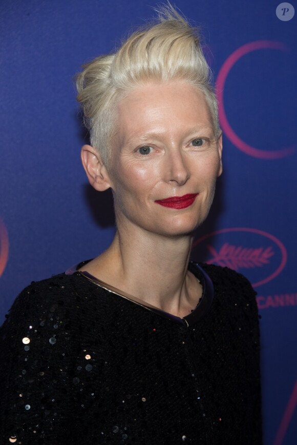 Tilda Swinton - Photocall du dîner des 70 ans du Festival International du Film de Cannes. Le 23 mai 2017. © Borde-Jacovides-Moreau / Bestimage