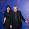 Claude Lelouch et sa compagne Valérie Perrin - Photocall du dîner des 70 ans du Festival International du Film de Cannes. Le 23 mai 2017. © Borde-Jacovides-Moreau / Bestimage