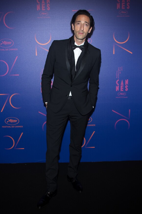 Adrien Brody - Photocall du dîner des 70 ans du Festival International du Film de Cannes. Le 23 mai 2017. © Borde-Jacovides-Moreau / Bestimage
