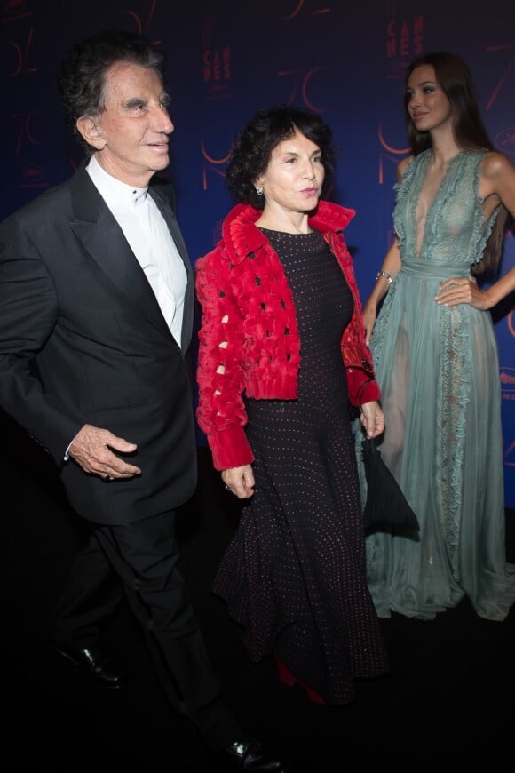 Jack Lang et sa femme Monique - Photocall du dîner des 70 ans du Festival International du Film de Cannes. Le 23 mai 2017. © Borde-Jacovides-Moreau / Bestimage