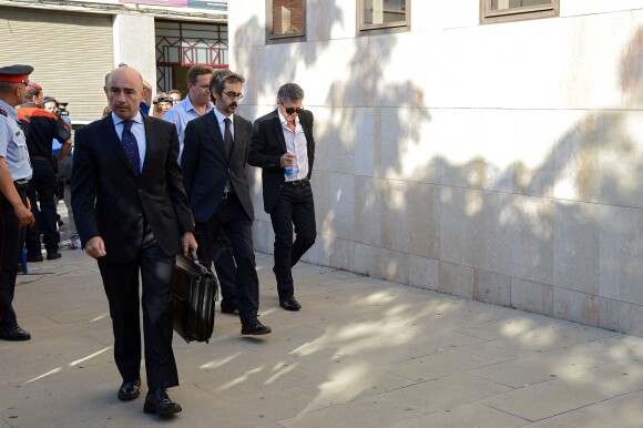 Jorge Messi, père de Lionel Messi, au tribunal de Gava à Barcelone en septembre 2013 dans le cadre de l'enquête pour fraude fiscale les visant.