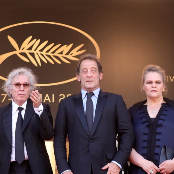 Séverine Caneele, Vincent Lindon, Jacques Doillon et Izia Higelin - Montée des marches du film "Rodin" lors du 70e Festival International du Film de Cannes. Le 24 mai 2017. © Borde-Jacovides-Moreau/Bestimage