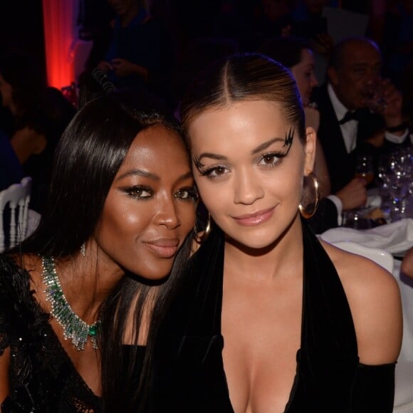 Semi-exclusif - Naomi Campbell, Rita Ora - Soirée de la fondation Positive Planet au Palm Beach lors du 70ème festival de Cannes le 24 mai 2017. © Rachid Bellak/Bestimage